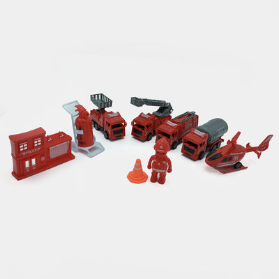 Pull Back Fire Rescue Set For Kids