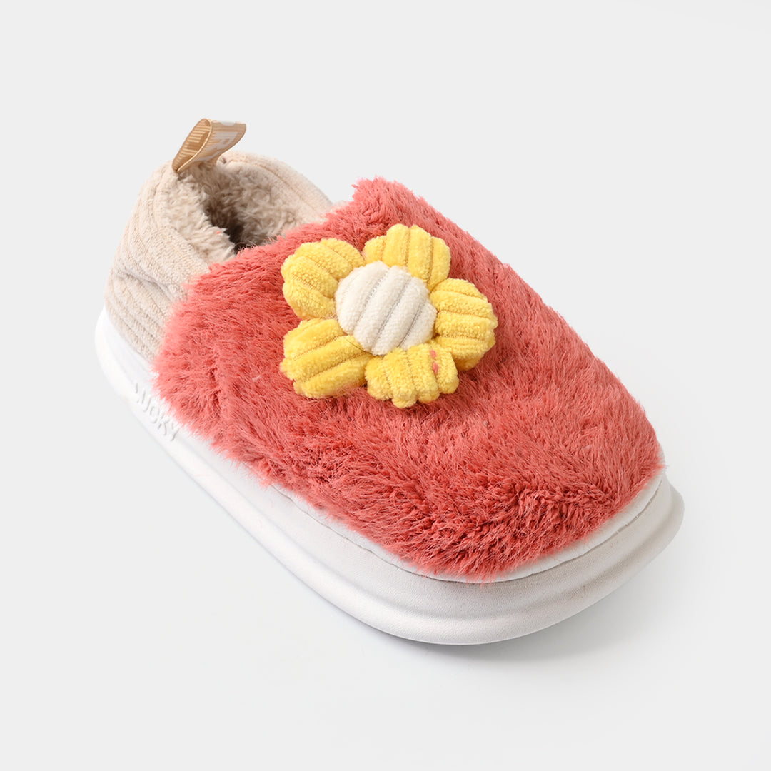 Girls Fur Slipper 1192-7-Rust