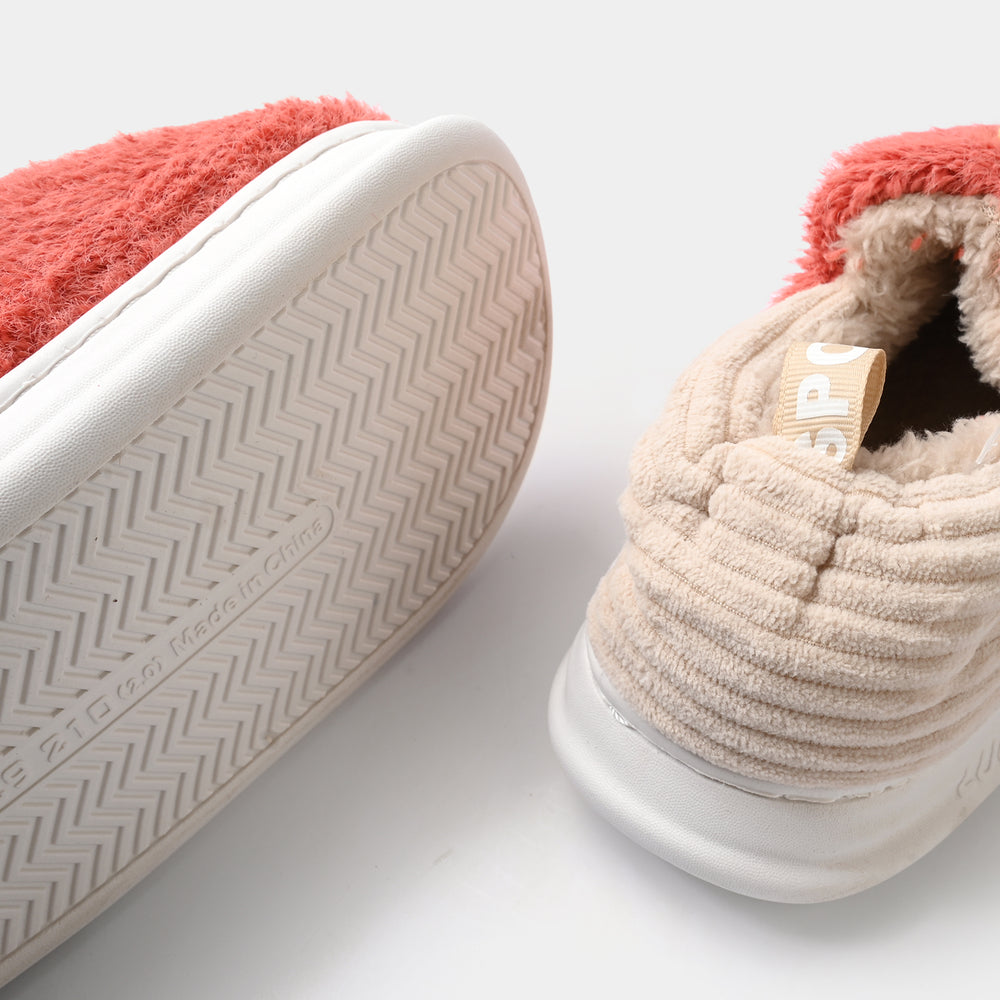 Girls Fur Slipper 1192-7-Rust