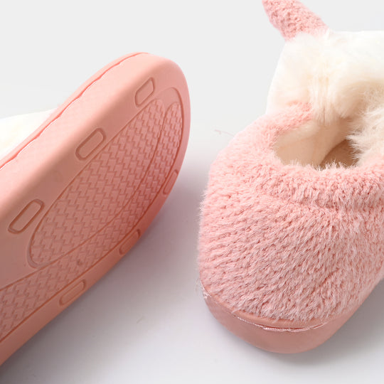 Girls Fur Slipper 1192-9-Pink