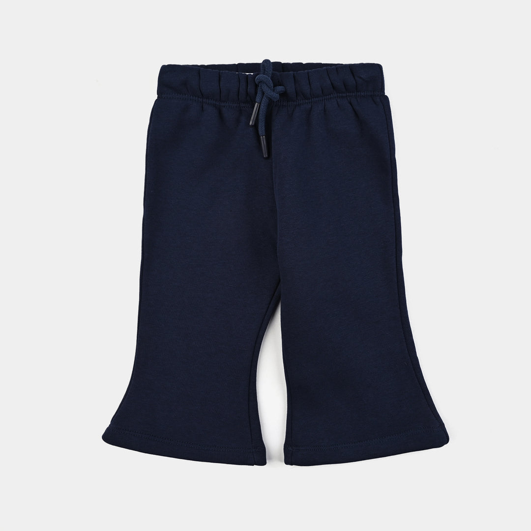 Infant Girls Fleece 2 Piece Suit-NAVY