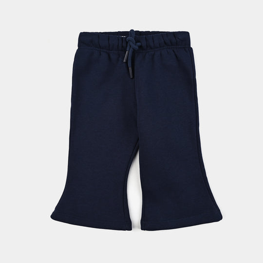 Infant Girls Fleece 2 Piece Suit-NAVY