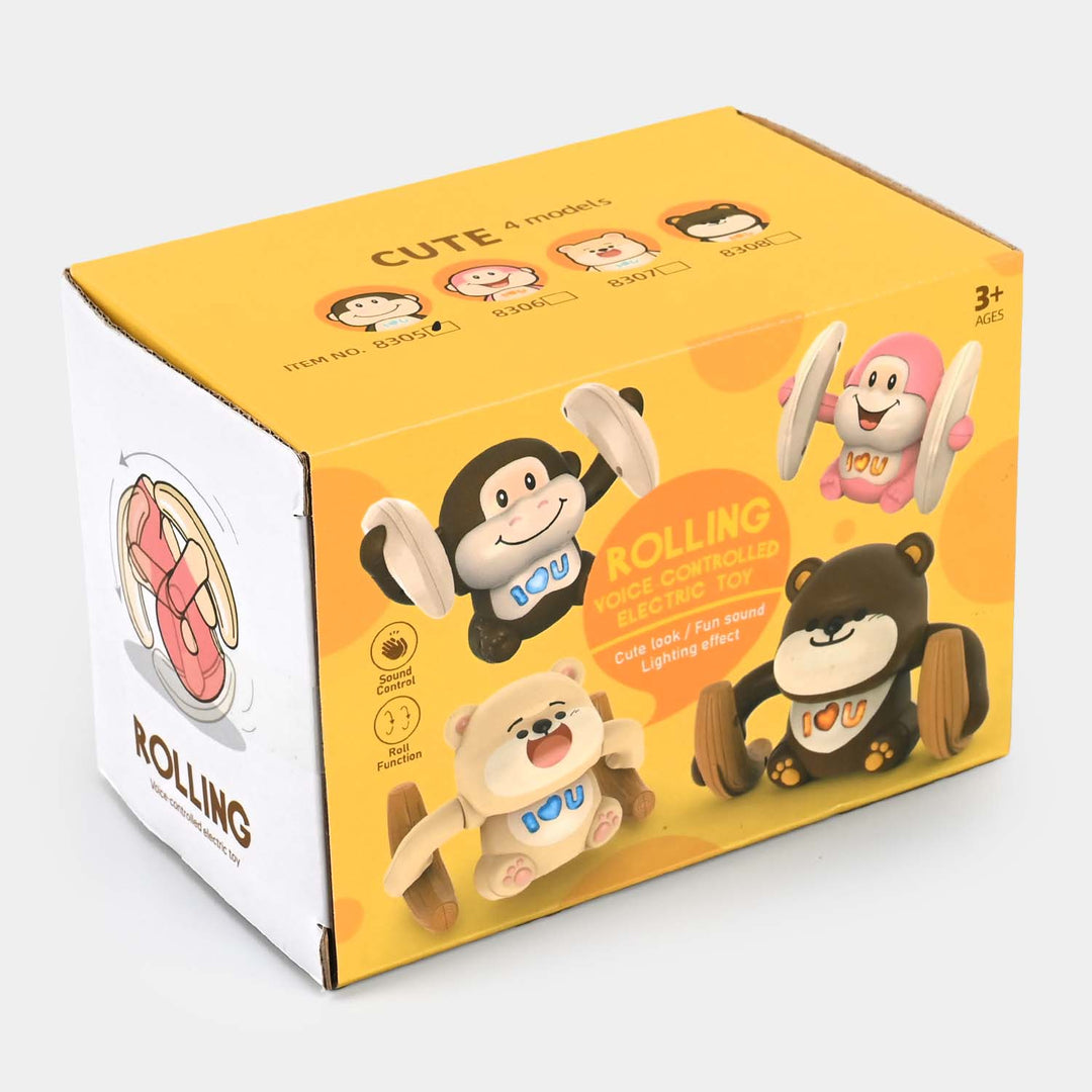 Monkey Musical & Rolling Play Toy For Kids
