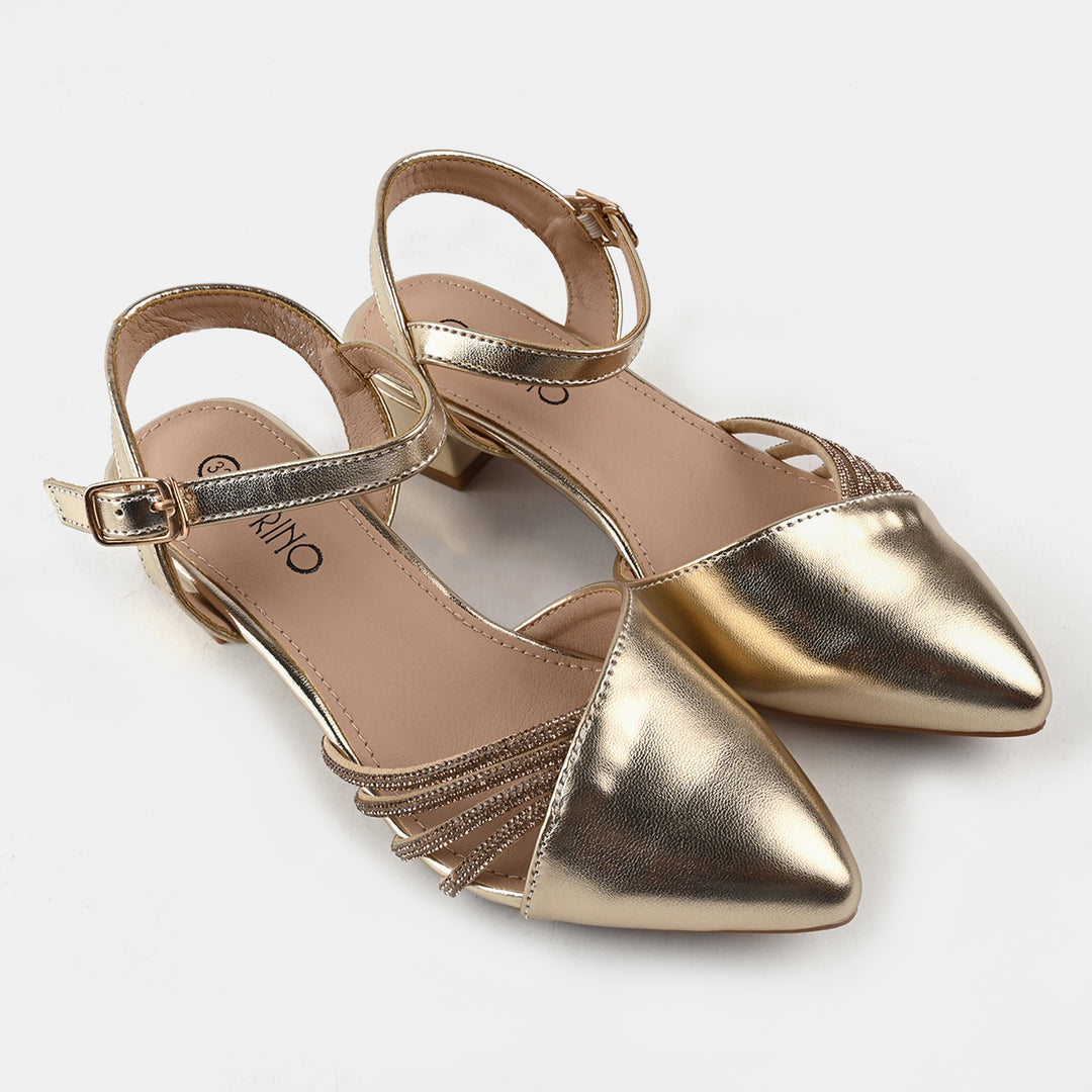 Girls Pumps Heels G363-Gold