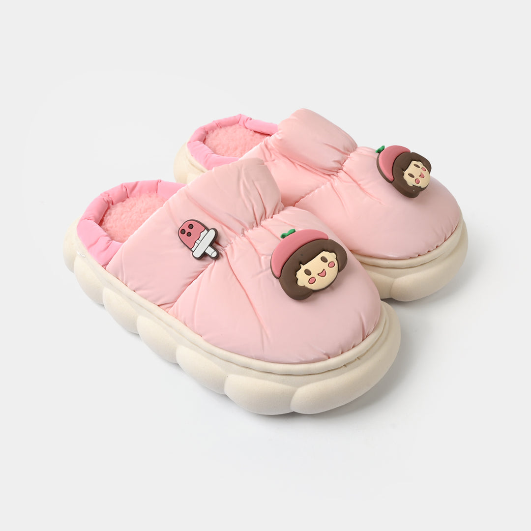 Girls Fur Slipper 1192-5-Pink