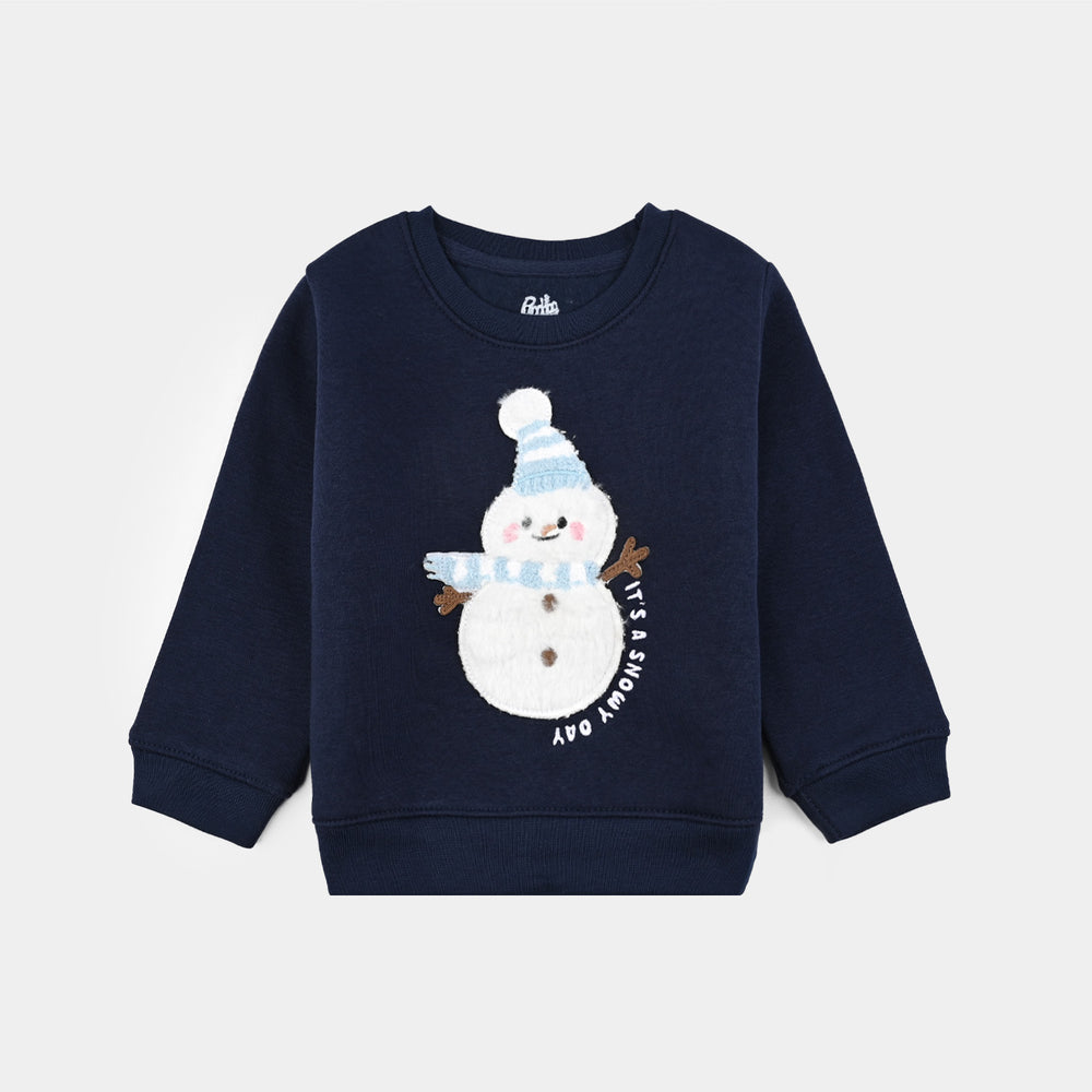 Infant Boys Fleece 2 Piece Suit Cool Dude-NAVY