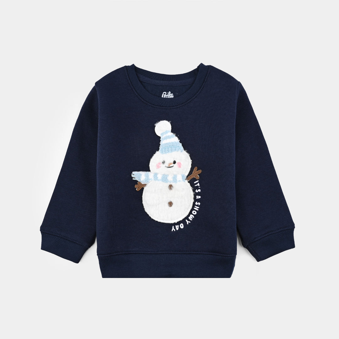Infant Boys Fleece 2 Piece Suit Cool Dude-NAVY