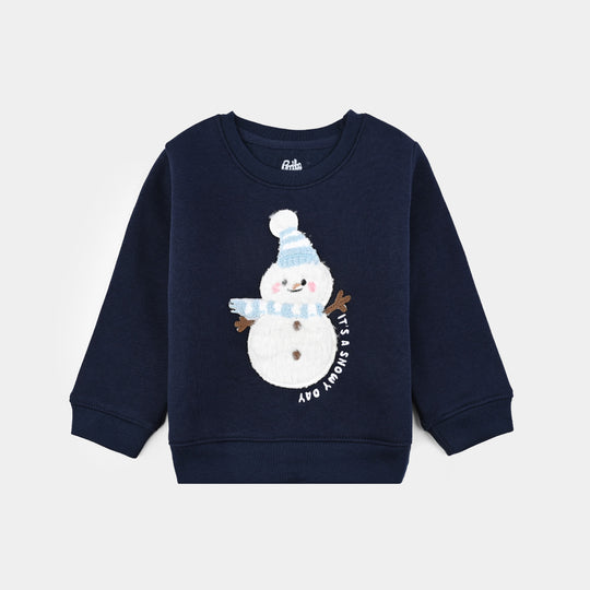 Infant Boys Fleece 2 Piece Suit Cool Dude-NAVY