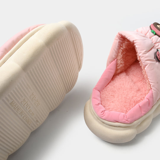 Girls Fur Slipper 1192-5-Pink