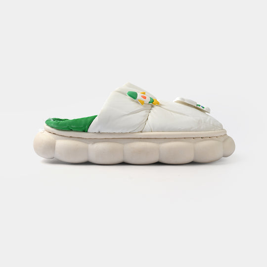 Boys Fur Slipper 1192-5-Green