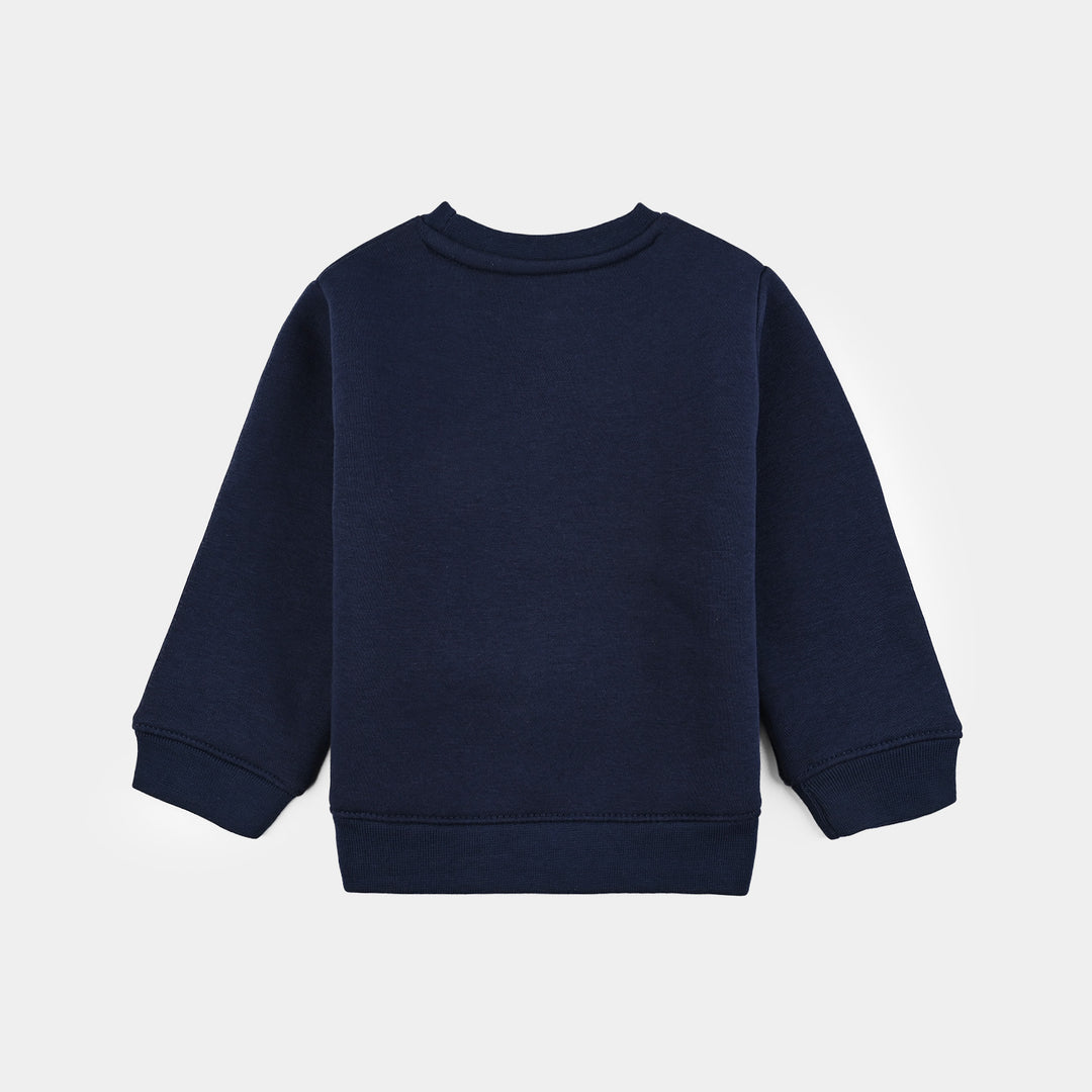 Infant Boys Fleece 2 Piece Suit Cool Dude-NAVY