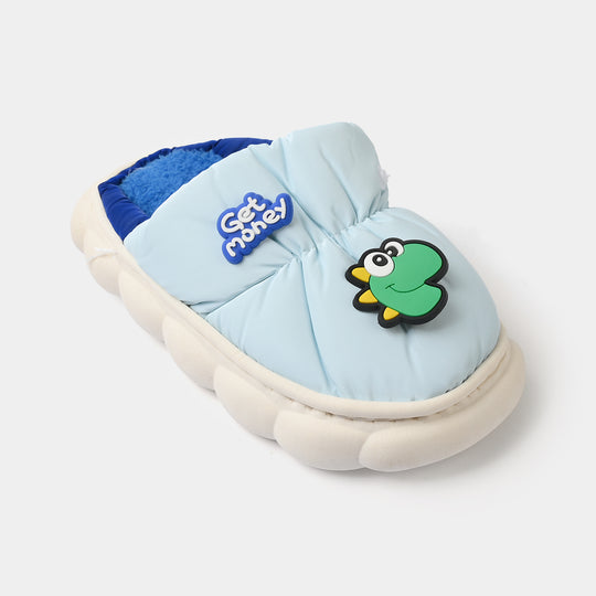 Boys Fur Slipper 1192-5-Blue