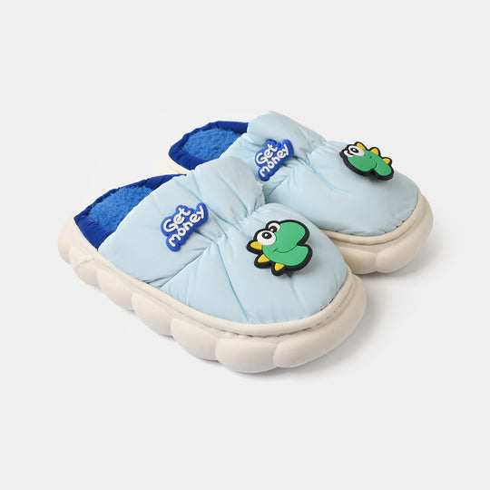 Boys Fur Slipper 1192-5-Blue