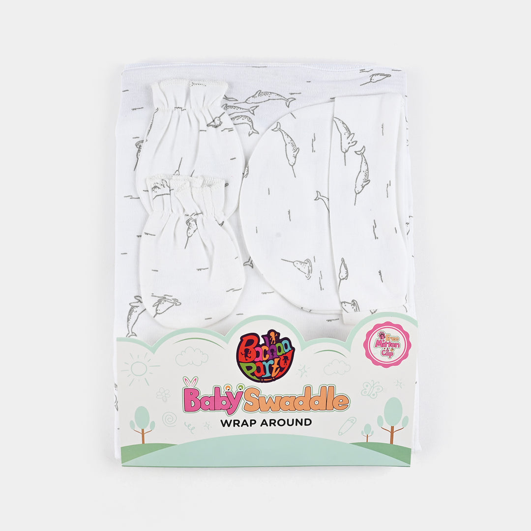 Infant Big Swaddle with Cap & Mittens