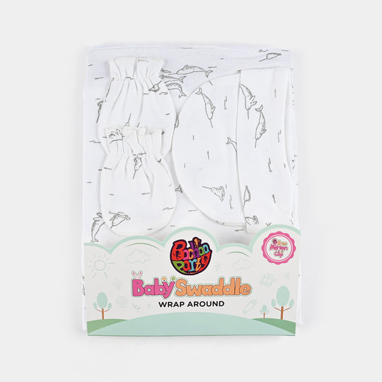 Infant Big Swaddle with Cap & Mittens