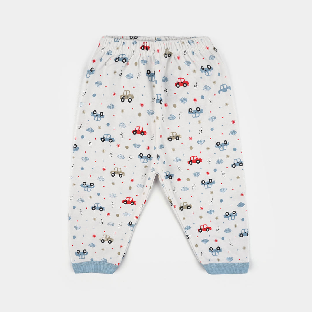 Infant Front Open Suit Car Powder Blue