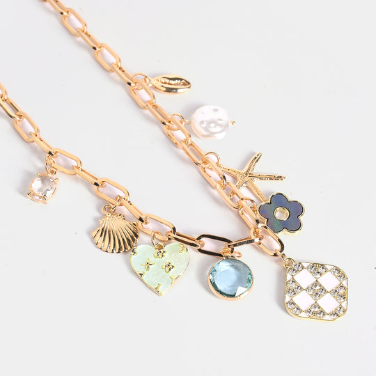 Gold-Tone Floral Necklace