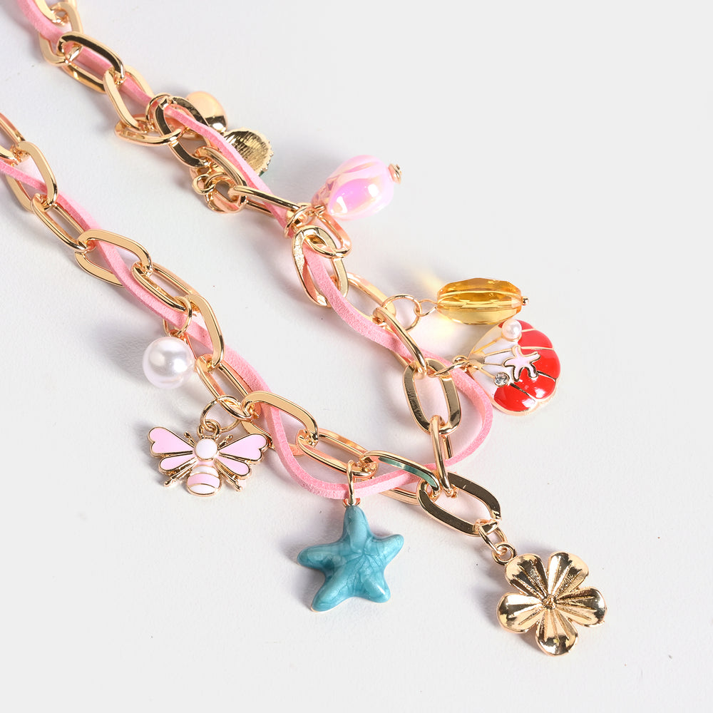 Gold-Tone Floral Necklace