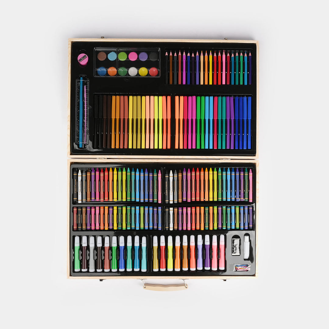 Art Painting & Colors Set with Wooden | 180PCs