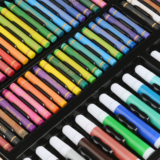 Art Painting & Colors Set with Wooden | 180PCs
