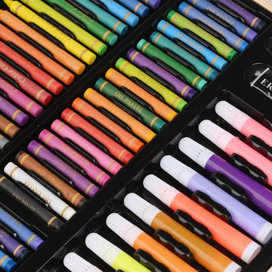 Art Painting & Colors Set with Wooden | 180PCs