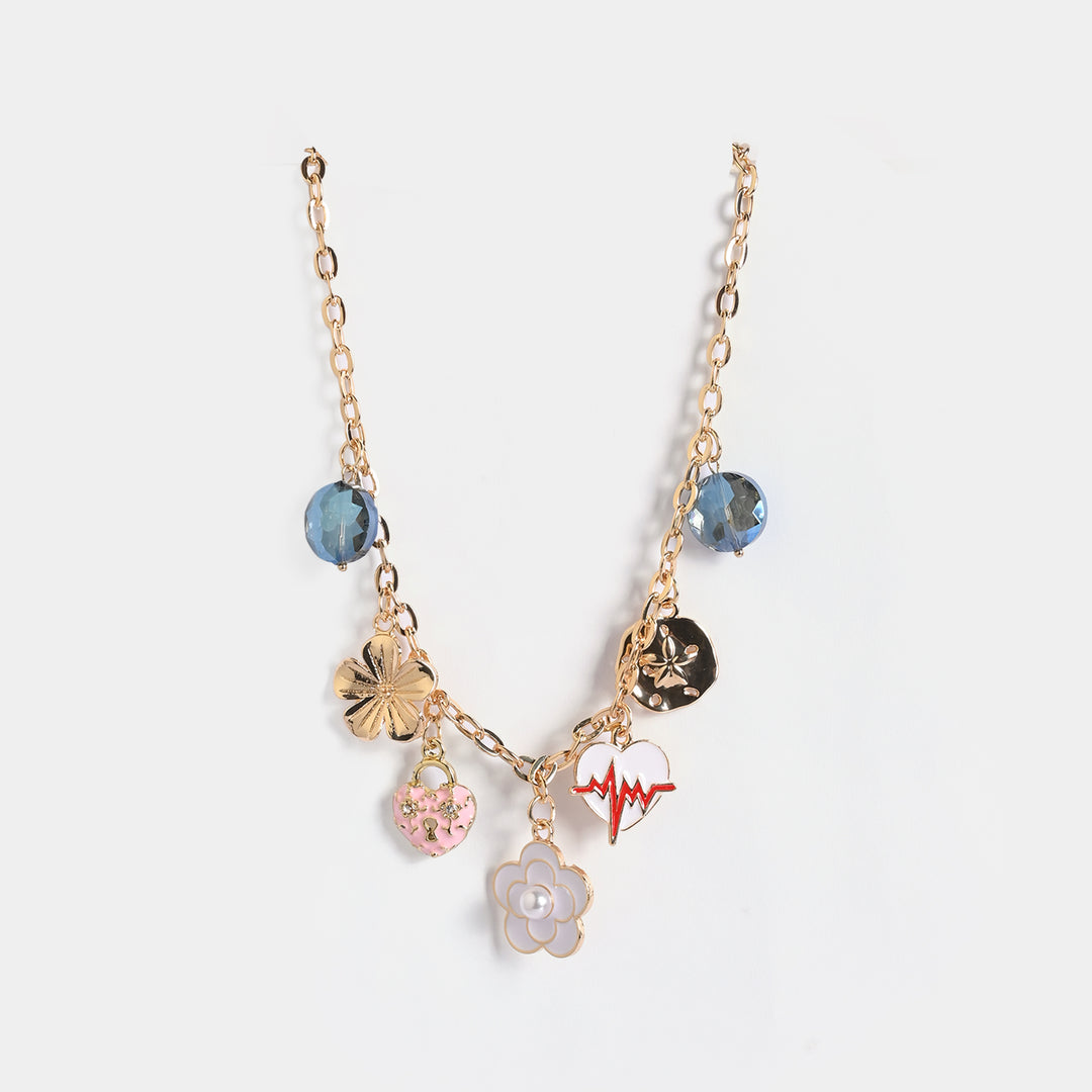 Gold-Tone Floral Necklace