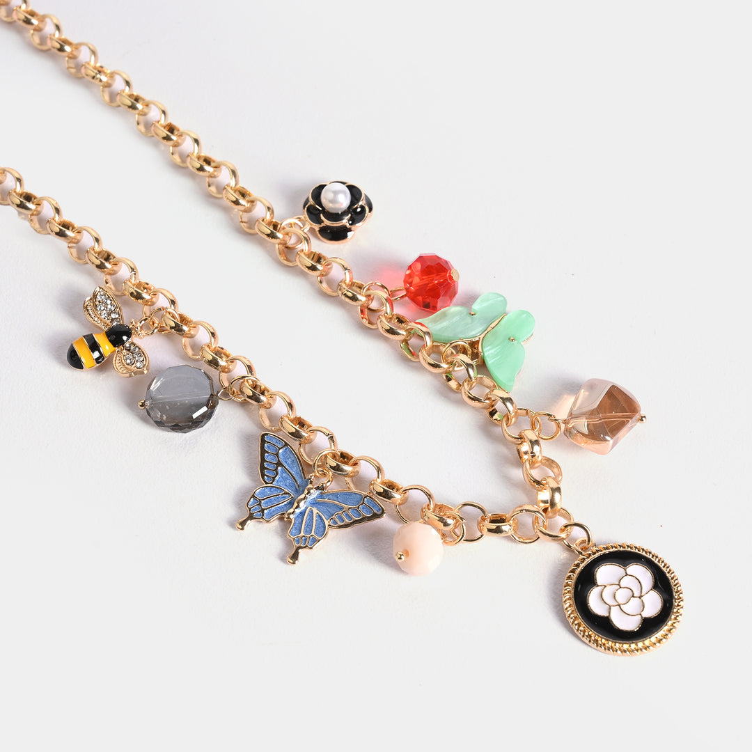 Gold-Tone Floral Necklace
