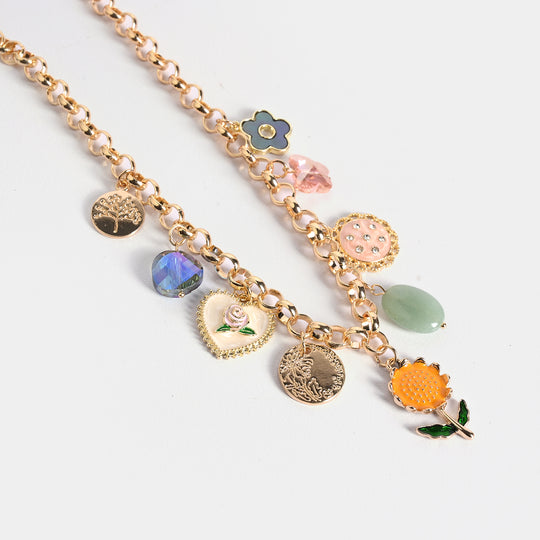 Gold-Tone Floral Necklace