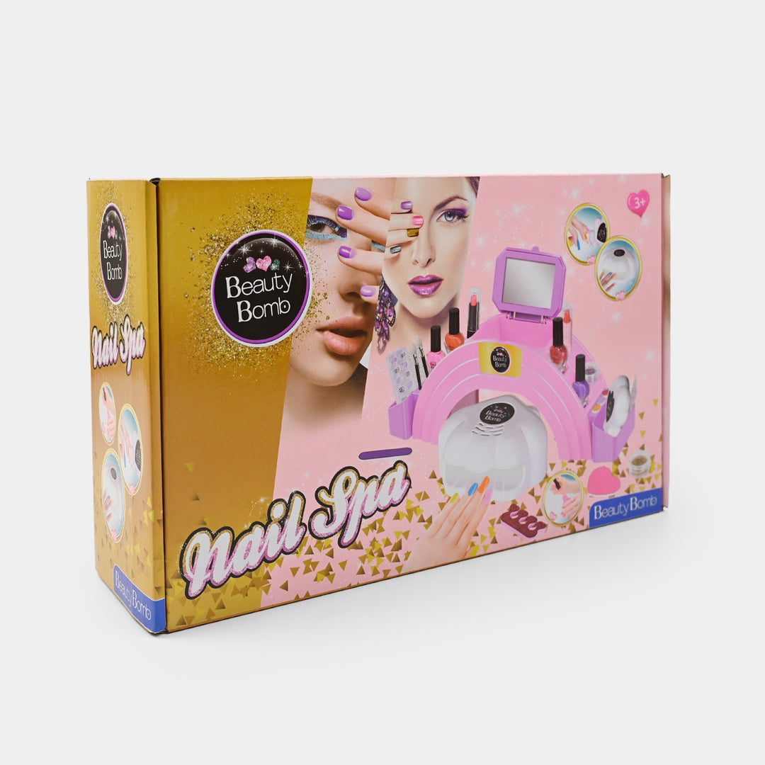 Nail Saloon With Nail Polisher & Dryer For Girls