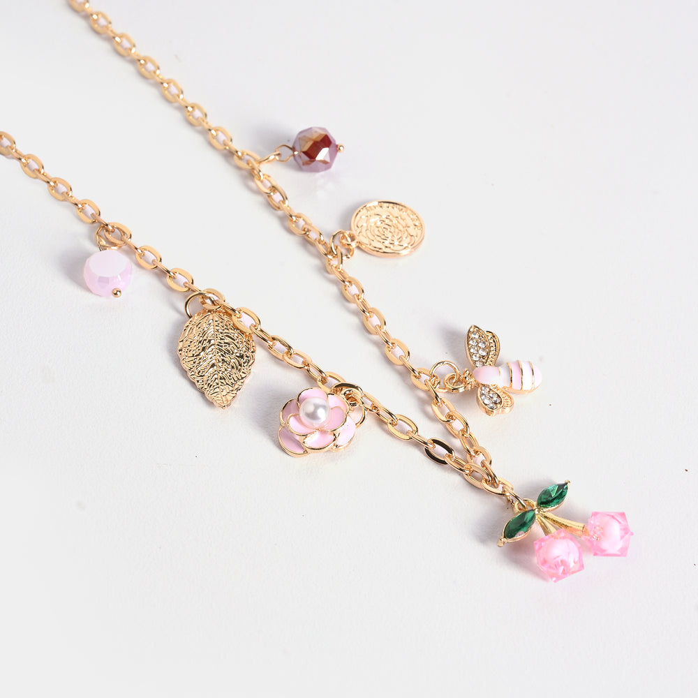 Gold-Tone Floral Necklace