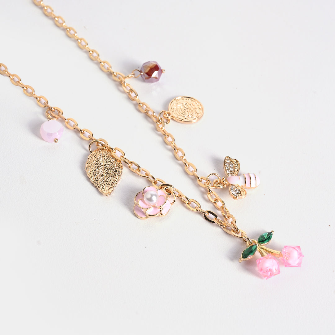 Gold-Tone Floral Necklace