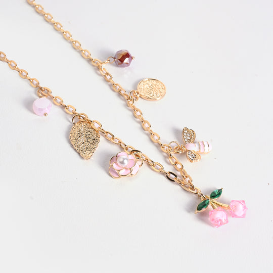 Gold-Tone Floral Necklace