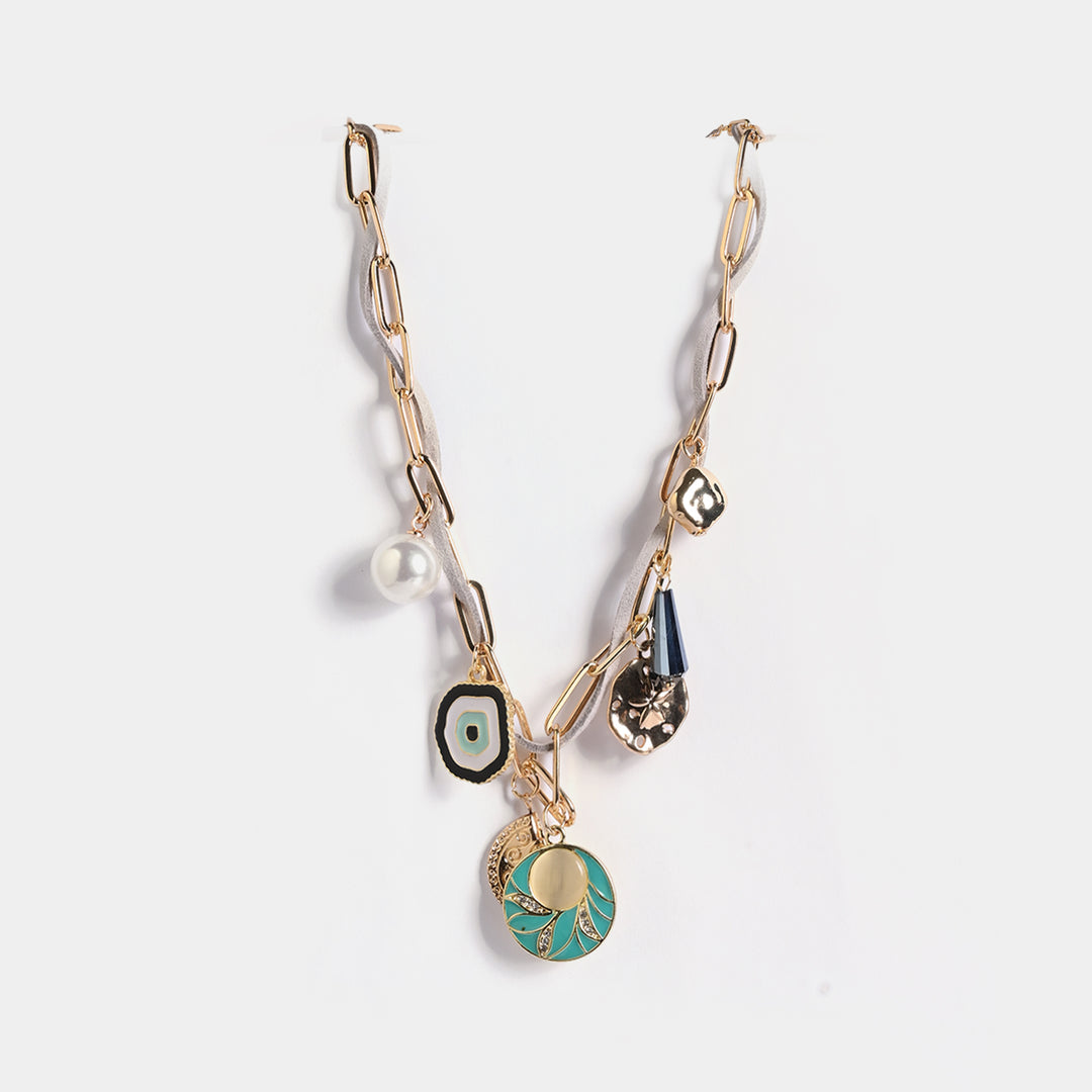 Gold-Tone Floral Necklace