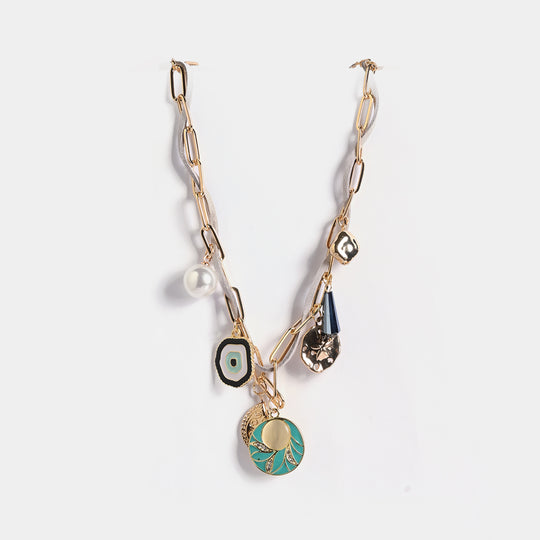 Gold-Tone Floral Necklace