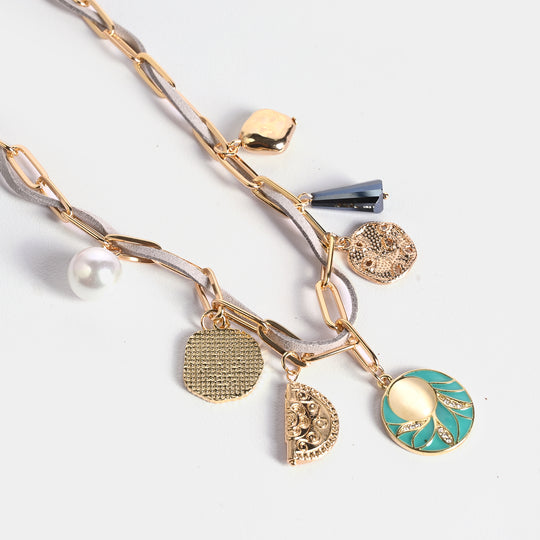Gold-Tone Floral Necklace