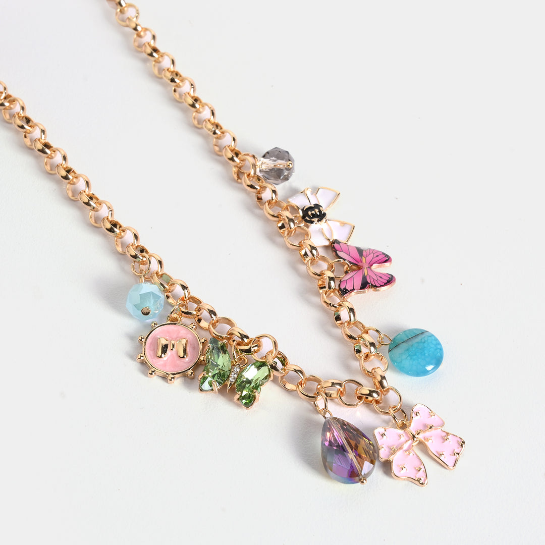 Gold-Tone Floral Necklace
