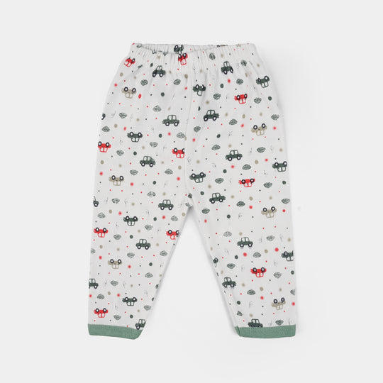 Infant Front Open Suit Car Dusty Turquoise