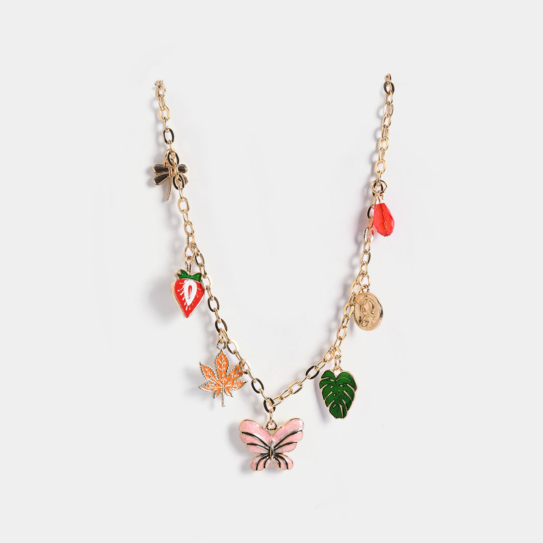 Gold-Tone Floral Necklace
