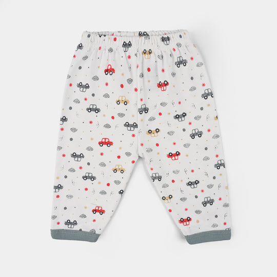 Infant Front Open Suit Car Faded Denim