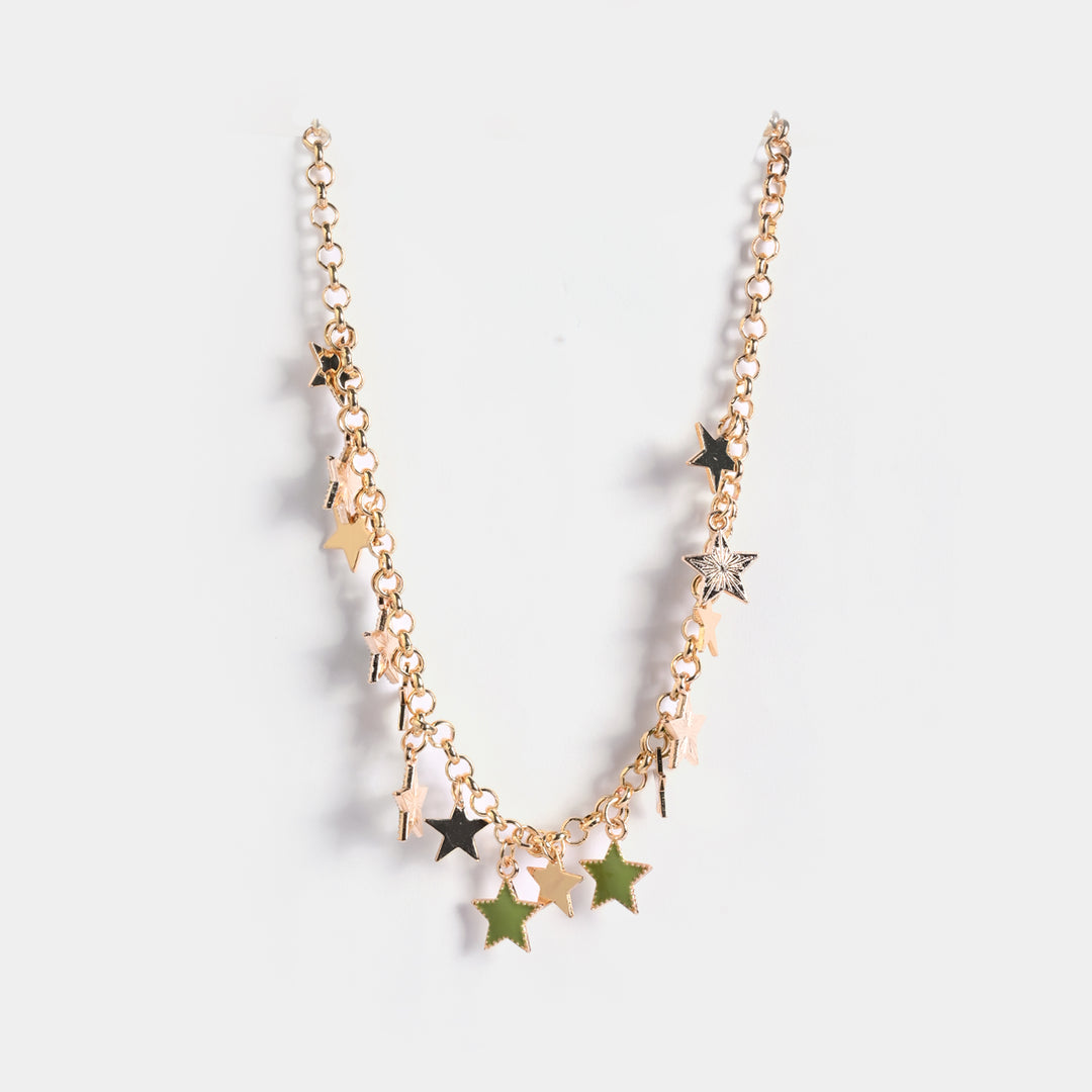 Gold-Tone Floral Necklace