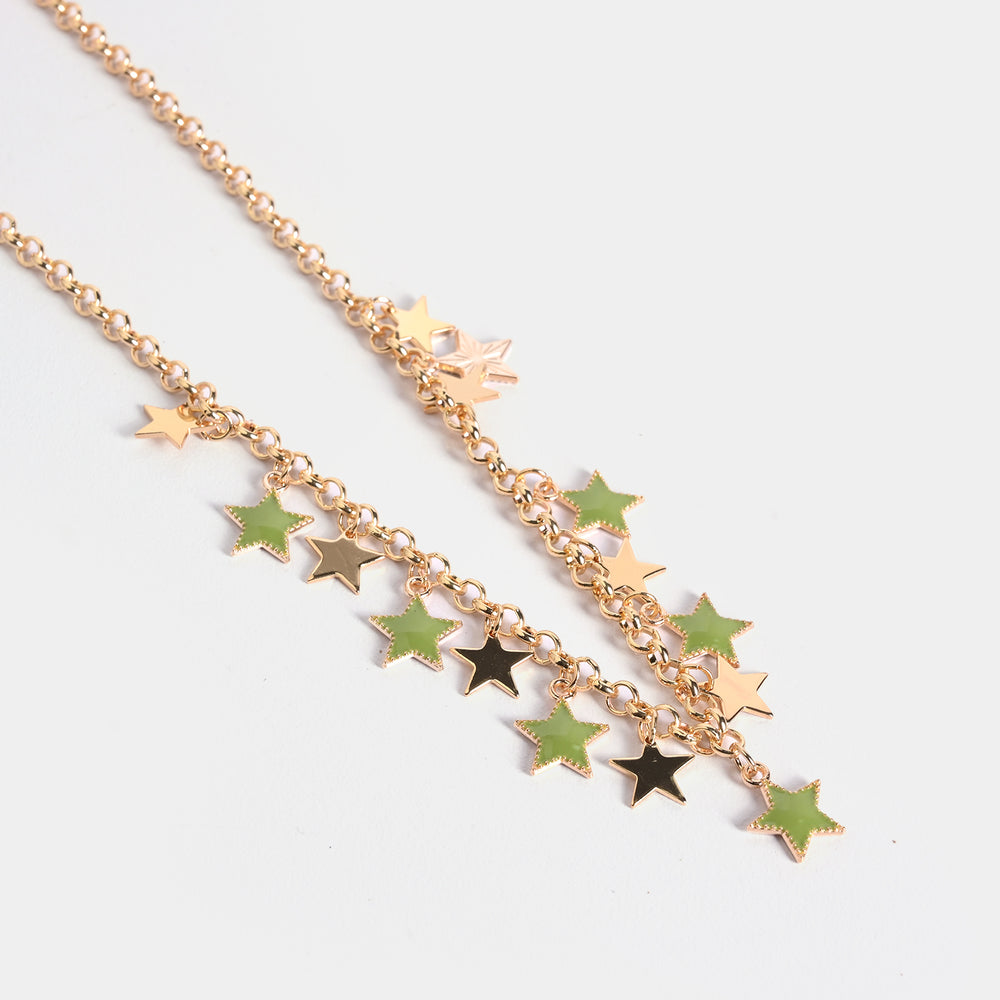 Gold-Tone Floral Necklace
