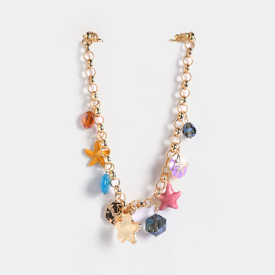 Gold-Tone Floral Necklace