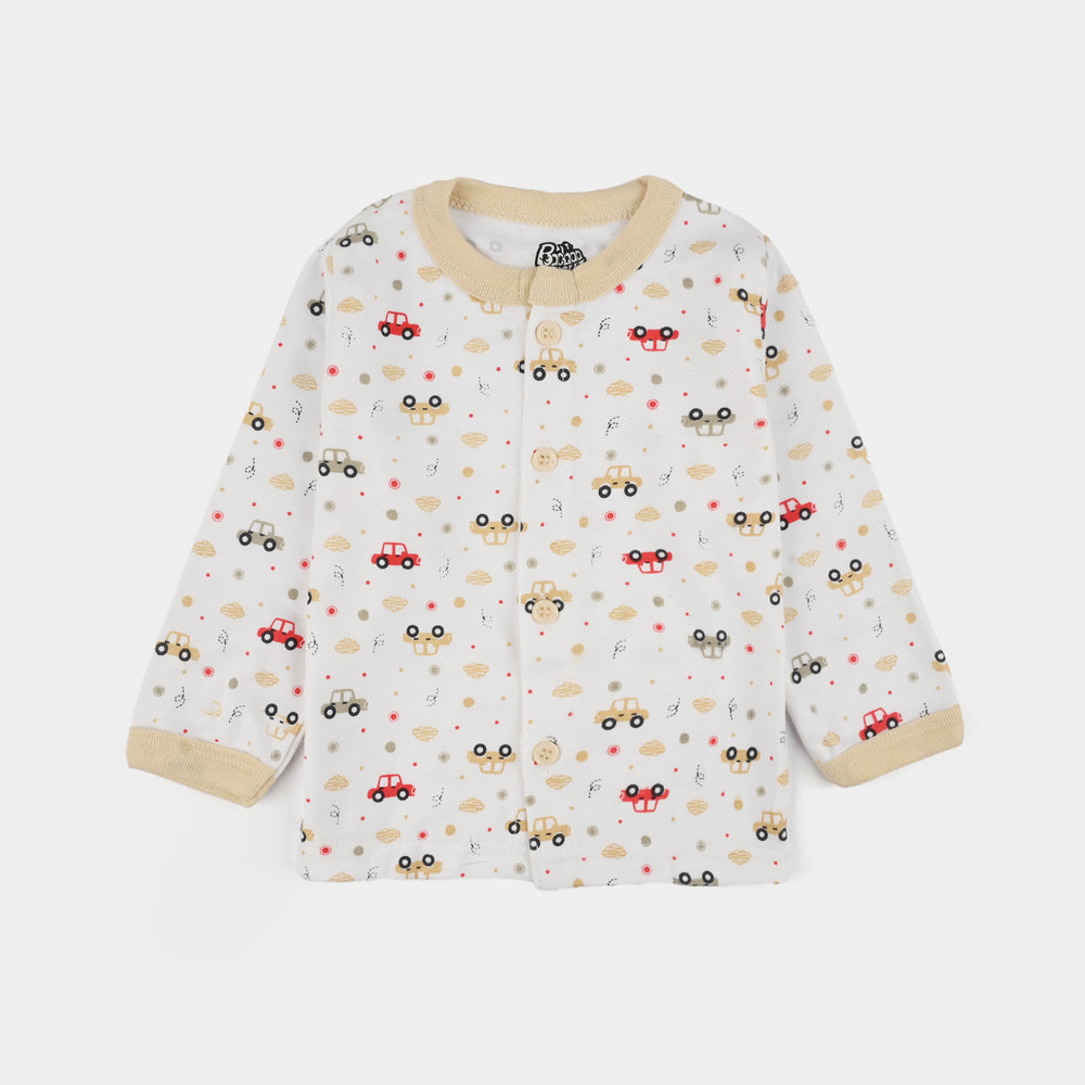 Infant Front Open Suit Car Bleached Sand
