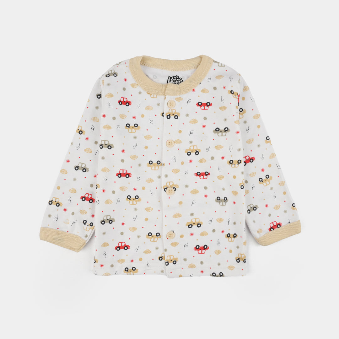 Infant Front Open Suit Car Bleached Sand