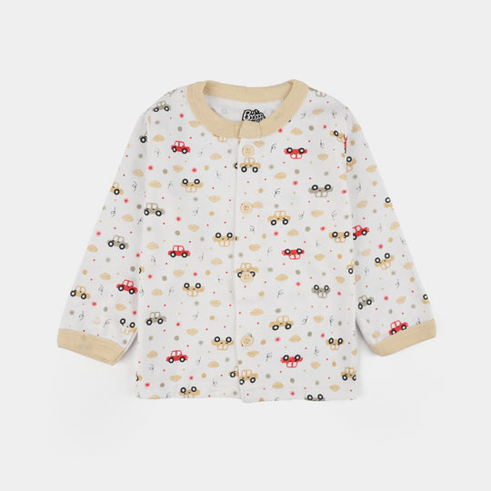Infant Front Open Suit Car Bleached Sand