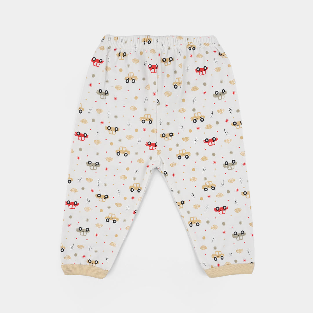 Infant Front Open Suit Car Bleached Sand
