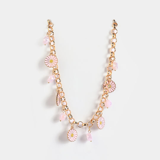 Gold-Tone Floral Necklace