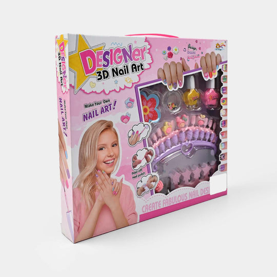 3D Nail Art Fashion Kit Play Set for Girls