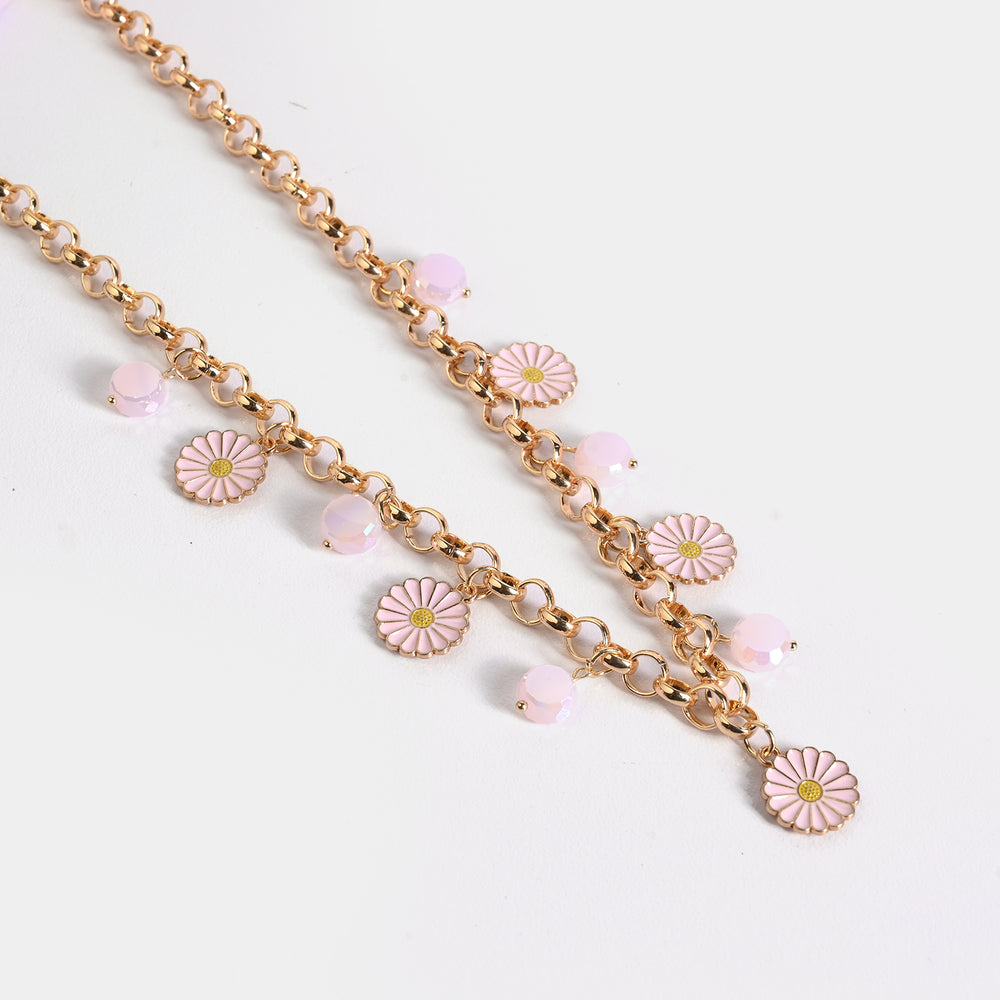 Gold-Tone Floral Necklace