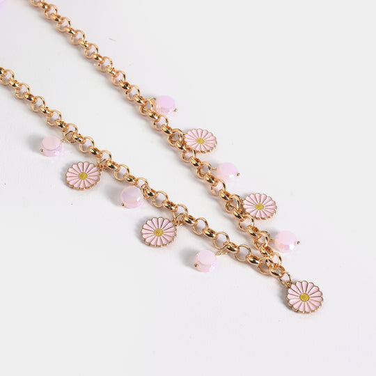Gold-Tone Floral Necklace